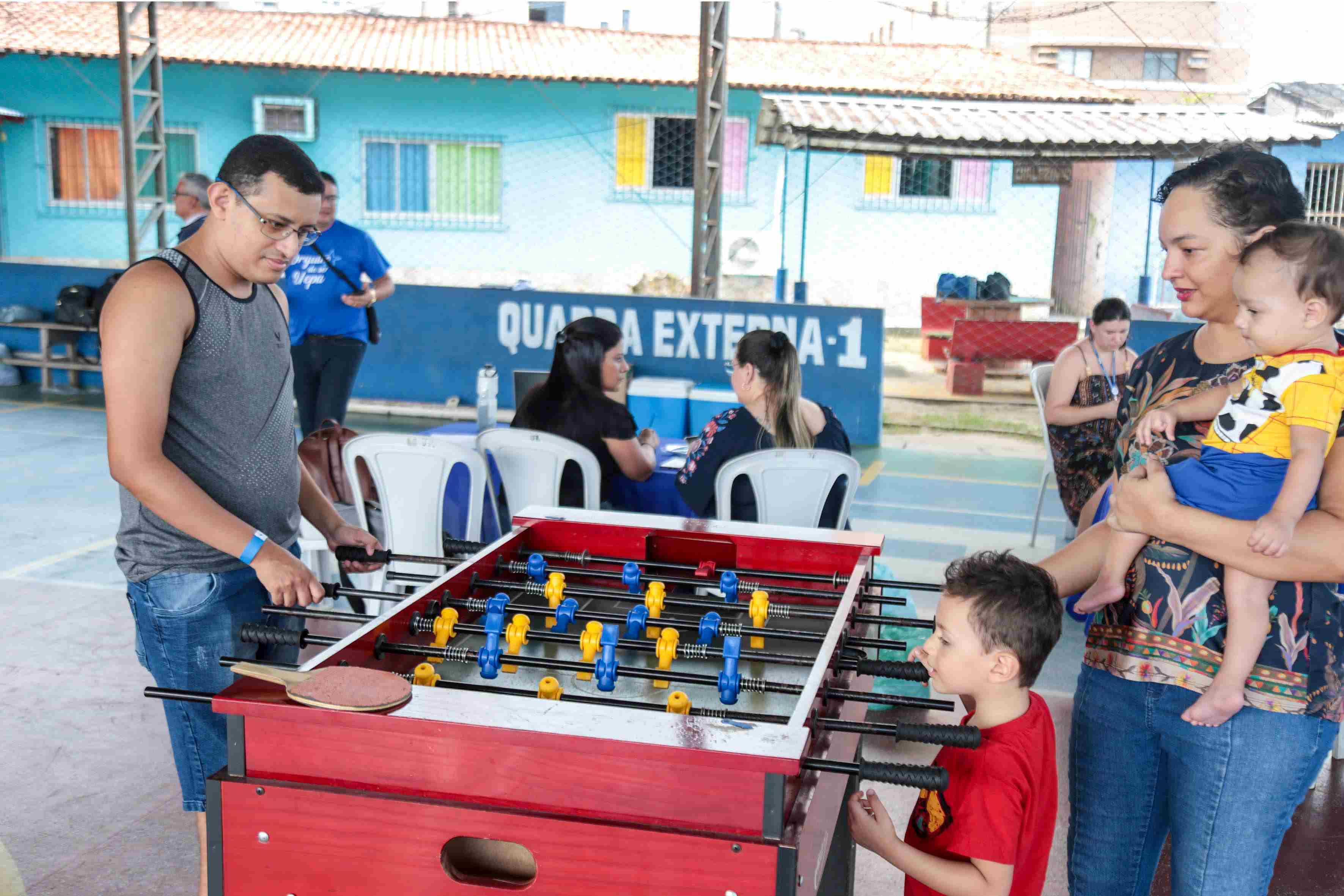 Jogos, curso de churrasco e outras atividades marcaram o dia dos pais na Escola Superior de Educação Física - Foto: Sidney Oliveira/Ascom Uepa