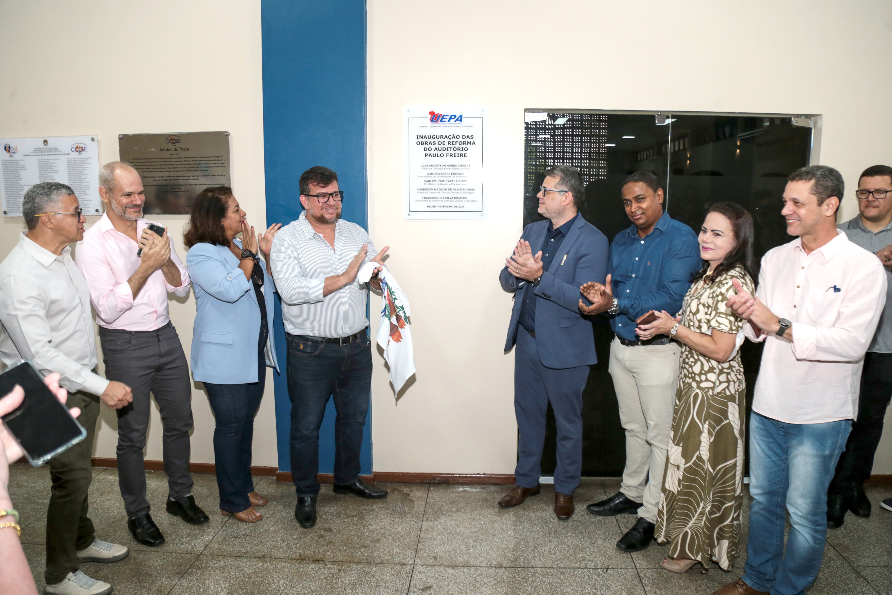 Inauguração do Auditório Paulo Freire,  no Centro de Ciências Sociais e Educação (CCSE). Foto : Sidney Oliveira/Ascom Uepa