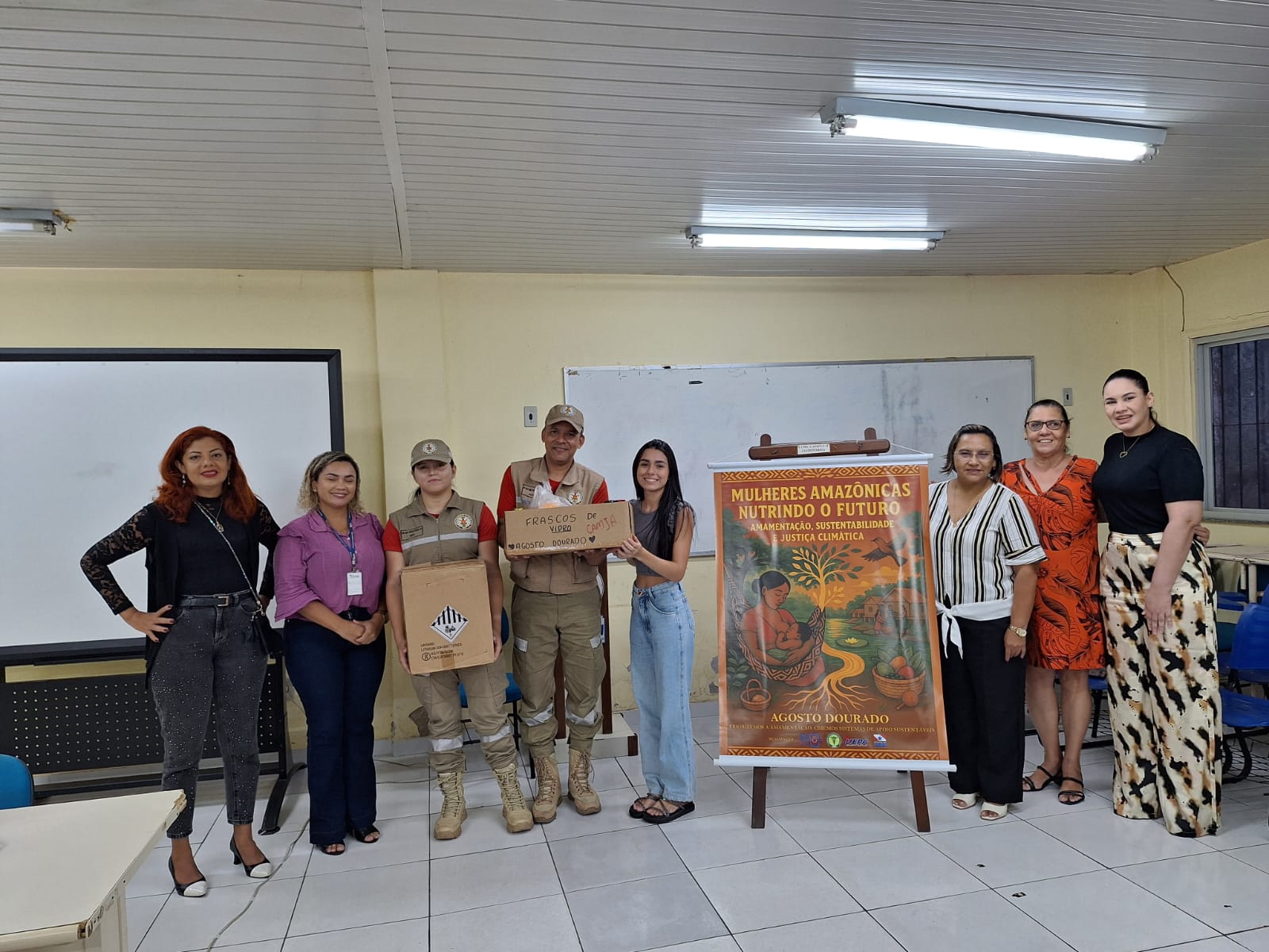 Ações do Agosto Dourado em defesa da amamentação e saúde infantil