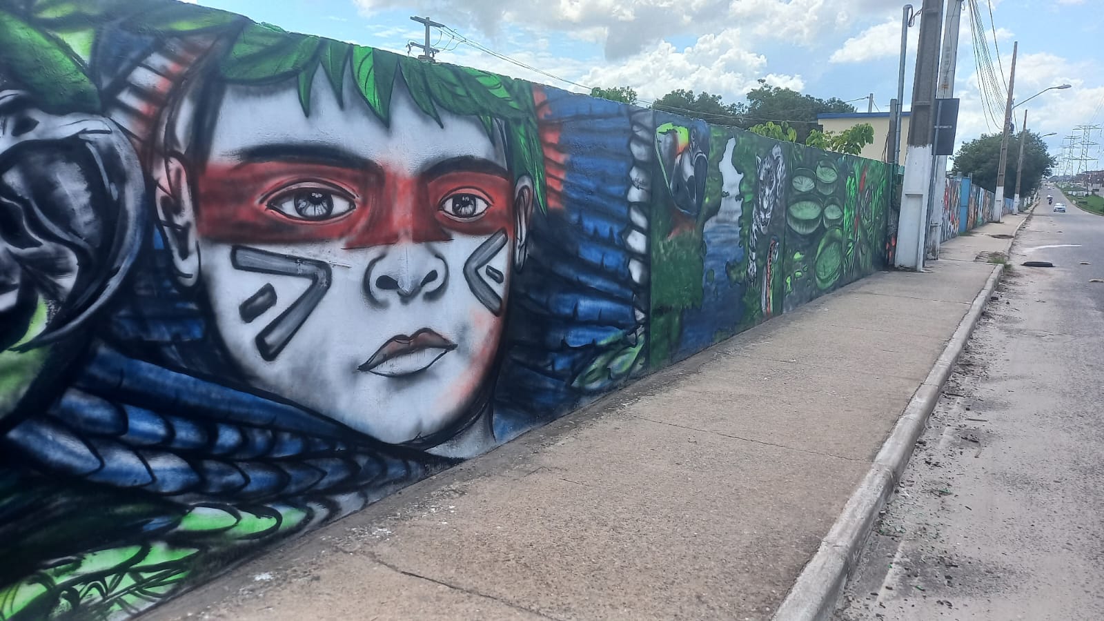 Pintura envolveu 15 dias de trabalho .