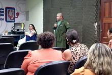O II Fórum do Núcleo Ensino, Pesquisa e Atendimento (NEPAE) foi realizado no  Centro Saúde Escola do Marco, na quinta-feira, 19. Foto : Laura Serejo/CCBS