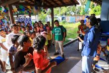 Proex - Ação na comunidade Warao Di Kokiona  em Outeiro | Foto Sidney Oliveira