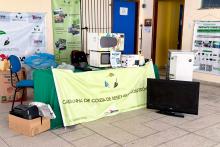 Ponto de coleta de resíduos eletrônicos no CCSE e Reitoria