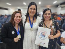 Homenagens marcaram a comemoração dos 40 anos do curso de Pedagogia  da Universidade Estadual do Pará, na noite de ontem, terça - feira, 10, no auditório Paulo Freire do CCSE. Foto : Sidney Oliveira/Ascom Uepa. 