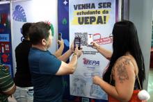 A Universidade do Estado do Pará (Uepa) está presente na 28ª Feira Pan-Amazônica do Livro e das Multivozes. Foto: Marcelo Rodrigues/Ascom Uepa