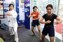 A Universidade do Estado do Pará (Uepa) está presente na 28ª Feira Pan-Amazônica do Livro e das Multivozes. Na foto, oficina de Tai Chi Chuan promovida pelo Instituto Confúcio. Foto: Marcelo Rodrigues/Ascom Uepa