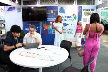 A Universidade do Estado do Pará (Uepa) está presente na 28ª Feira Pan-Amazônica do Livro e das Multivozes. Na foto, Ensino de Línguas e Culturas em Ação. Foto: Marcelo Rodrigues/Ascom Uepa