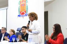 Homenagens marcaram a comemoração dos 40 anos do curso de Pedagogia  da Universidade Estadual do Pará, na noite de ontem, terça - feira, 10, no auditório Paulo Freire do CCSE. Foto : Sidney Oliveira/Ascom Uepa. 