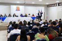Homenagens marcaram a comemoração dos 40 anos do curso de Pedagogia  da Universidade Estadual do Pará, na noite de ontem, terça - feira, 10, no auditório Paulo Freire do CCSE. Foto : Sidney Oliveira/Ascom Uepa. 