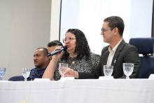 Homenagens marcaram a comemoração dos 40 anos do curso de Pedagogia  da Universidade Estadual do Pará, na noite de ontem, terça - feira, 10, no auditório Paulo Freire do CCSE. Foto : Sidney Oliveira/Ascom Uepa. 