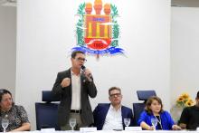 Homenagens marcaram a comemoração dos 40 anos do curso de Pedagogia  da Universidade Estadual do Pará, na noite de ontem, terça - feira, 10, no auditório Paulo Freire do CCSE. Foto : Sidney Oliveira/Ascom Uepa. 