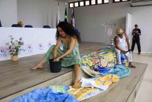 Homenagens marcaram a comemoração dos 40 anos do curso de Pedagogia  da Universidade Estadual do Pará, na noite de ontem, terça - feira, 10, no auditório Paulo Freire do CCSE. Foto : Sidney Oliveira/Ascom Uepa. 