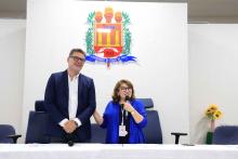 Homenagens marcaram a comemoração dos 40 anos do curso de Pedagogia  da Universidade Estadual do Pará, na noite de ontem, terça - feira, 10, no auditório Paulo Freire do CCSE. Foto : Sidney Oliveira/Ascom Uepa. 