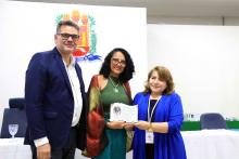 Homenagens marcaram a comemoração dos 40 anos do curso de Pedagogia  da Universidade Estadual do Pará, na noite de ontem, terça - feira, 10, no auditório Paulo Freire do CCSE. Foto : Sidney Oliveira/Ascom Uepa. 