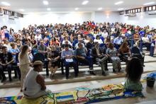 Homenagens marcaram a comemoração dos 40 anos do curso de Pedagogia  da Universidade Estadual do Pará, na noite de ontem, terça - feira, 10, no auditório Paulo Freire do CCSE. Foto : Sidney Oliveira/Ascom Uepa. 