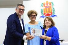 Homenagens marcaram a comemoração dos 40 anos do curso de Pedagogia  da Universidade Estadual do Pará, na noite de ontem, terça - feira, 10, no auditório Paulo Freire do CCSE. Foto : Sidney Oliveira/Ascom Uepa. 