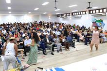 Homenagens marcaram a comemoração dos 40 anos do curso de Pedagogia  da Universidade Estadual do Pará, na noite de ontem, terça - feira, 10, no auditório Paulo Freire do CCSE. Foto : Sidney Oliveira/Ascom Uepa. 