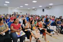 Workshop da Saúde Digital e Telessaúde, no auditório da Ueafto, no Campus II. Foto: Diane Maués (CCBS).