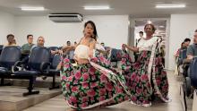 Apresentação do grupo de carimbó Saia de Flores