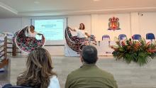 Apresentação do grupo de carimbó Saia de Flores
