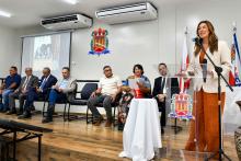 A cidade de Salvaterra, na Ilha do Marajó, sediou a abertura da 5ª etapa da itinerância da iniciativa Ação para Meninas e Mulheres do Marajó, coordenada pelo Conselho Nacional de Justiça (CNJ) em parceria com o Tribunal de Justiça do Estado do Pará (TJPA) e instituições locais. A programação ocorreu nas instalações da Universidade do Estado do Pará (Uepa), Campus de Salvaterra. Na foto, o ministro Luís Roberto Barroso, presidente do Supremo Tribunal Federal (STF). Foto: Érika Miranda/Ascom TJ-PA.