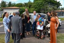 A cidade de Salvaterra, na Ilha do Marajó, sediou a abertura da 5ª etapa da itinerância da iniciativa Ação para Meninas e Mulheres do Marajó, coordenada pelo Conselho Nacional de Justiça (CNJ) em parceria com o Tribunal de Justiça do Estado do Pará (TJPA) e instituições locais. A programação ocorreu nas instalações da Universidade do Estado do Pará (Uepa), Campus de Salvaterra. Na foto, o ministro Luís Roberto Barroso, presidente do Supremo Tribunal Federal (STF). Foto: Érika Miranda/Ascom TJ-PA. 