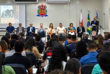 A cidade de Salvaterra, na Ilha do Marajó, sediou a abertura da 5ª etapa da itinerância da iniciativa Ação para Meninas e Mulheres do Marajó, coordenada pelo Conselho Nacional de Justiça (CNJ) em parceria com o Tribunal de Justiça do Estado do Pará (TJPA) e instituições locais. A programação ocorreu nas instalações da Universidade do Estado do Pará (Uepa), Campus de Salvaterra. Foto: Érika Miranda/Ascom TJ-PA. 