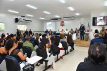 A cidade de Salvaterra, na Ilha do Marajó, sediou a abertura da 5ª etapa da itinerância da iniciativa Ação para Meninas e Mulheres do Marajó, coordenada pelo Conselho Nacional de Justiça (CNJ) em parceria com o Tribunal de Justiça do Estado do Pará (TJPA) e instituições locais. A programação ocorreu nas instalações da Universidade do Estado do Pará (Uepa), Campus de Salvaterra. Foto: Érika Miranda/Ascom TJ-PA. 