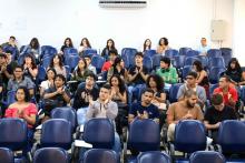 Na manhã desta segunda-feira, 24, o ccnt promoveu a abertura da Semana dos Calouros 2025. Foto: Sidney Oliveira/Ascom Uepa.