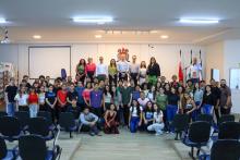 Na manhã desta segunda-feira, 24, o ccnt promoveu a abertura da Semana dos Calouros 2025. Foto: Sidney Oliveira/Ascom Uepa.