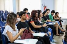 Na manhã desta segunda-feira, 24, o ccnt promoveu a abertura da Semana dos Calouros 2025. Foto: Sidney Oliveira/Ascom Uepa.