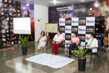 Na manhã de hoje, o Centro de Ciências e Planetário do Pará (CCPPA), vinculado à Universidade do Estado do Pará (Uepa), oficializou a sua participação à 18ª Primavera dos Museus, iniciativa anual coordenada pelo Instituto Brasileiro de Museus (Ibram), com o objetivo de promover, divulgar e valorizar os museus brasileiros. Na ocasião, foi feito uma abertura com a abordagem do tema central da edição "Museus, acessibilidade e inclusão". Foto: Sidney Oliveira/Ascom Uepa.