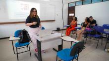 Acolhida dos alunos do Curso Livre de Inglês 