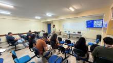 Designers Loan Bastos e Jamile Freitas ministram oficina de noções de design e uso do aplicativo Canva
