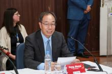 Reunião entre a gestão superior da Uepa e a delegação da Shandong Normal University (SDNU). Na ocasião, foi assinado a  renovação do convênio com o Instituto Confúcio. Foto: Sidney Oliveira - Ascom Uepa.