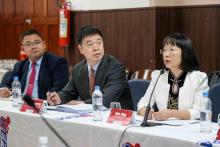 Reunião entre a gestão superior da Uepa e a delegação da Shandong Normal University (SDNU). Na ocasião, foi assinado a  renovação do convênio com o Instituto Confúcio. Foto: Sidney Oliveira - Ascom Uepa.