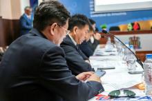 Reunião entre a gestão superior da Uepa e a delegação da Shandong Normal University (SDNU). Na ocasião, foi assinado a  renovação do convênio com o Instituto Confúcio. Foto: Sidney Oliveira - Ascom Uepa.