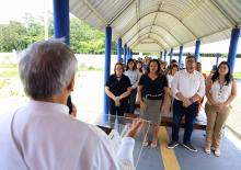 Um culto ecumênico marcou a comemoração de um ano do campus XXll de Ananindeua, na manhã desta quinta - feria, 23. O reitor, Clay Chagas, e a vice - reitora, Ilma Pastana estiveram presentes para prestigiarem a data comemorativa. Foto: Sidney Oliveira/Ascom Uepa.