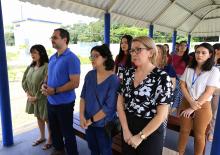 Um culto ecumênico marcou a comemoração de um ano do campus XXll de Ananindeua, na manhã desta quinta - feria, 23. O reitor, Clay Chagas, e a vice - reitora, Ilma Pastana estiveram presentes para prestigiarem a data comemorativa. Foto: Sidney Oliveira/Ascom Uepa.