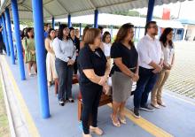 Um culto ecumênico marcou a comemoração de um ano do campus XXll de Ananindeua, na manhã desta quinta - feria, 23. O reitor, Clay Chagas, e a vice - reitora, Ilma Pastana estiveram presentes para prestigiarem a data comemorativa. Foto: Sidney Oliveira/Ascom Uepa.