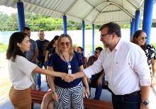 Um culto ecumênico marcou a comemoração de um ano do campus XXll de Ananindeua, na manhã desta quinta - feria, 23. O reitor, Clay Chagas, e a vice - reitora, Ilma Pastana estiveram presentes para prestigiarem a data comemorativa. Foto: Sidney Oliveira/Ascom Uepa.