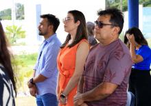 Um culto ecumênico marcou a comemoração de um ano do campus XXll de Ananindeua, na manhã desta quinta - feria, 23. O reitor, Clay Chagas, e a vice - reitora, Ilma Pastana estiveram presentes para prestigiarem a data comemorativa. Foto: Sidney Oliveira/Ascom Uepa.