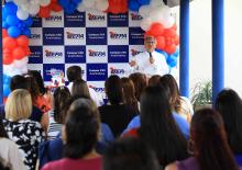 Um culto ecumênico marcou a comemoração de um ano do campus XXll de Ananindeua, na manhã desta quinta - feria, 23. O reitor, Clay Chagas, e a vice - reitora, Ilma Pastana estiveram presentes para prestigiarem a data comemorativa. Foto: Sidney Oliveira/Ascom Uepa.