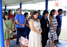 Um culto ecumênico marcou a comemoração de um ano do campus XXll de Ananindeua, na manhã desta quinta - feria, 23. O reitor, Clay Chagas, e a vice - reitora, Ilma Pastana estiveram presentes para prestigiarem a data comemorativa. Foto: Sidney Oliveira/Ascom Uepa.
