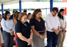 Um culto ecumênico marcou a comemoração de um ano do campus XXll de Ananindeua, na manhã desta quinta - feria, 23. O reitor, Clay Chagas, e a vice - reitora, Ilma Pastana estiveram presentes para prestigiarem a data comemorativa. Foto: Sidney Oliveira/Ascom Uepa.