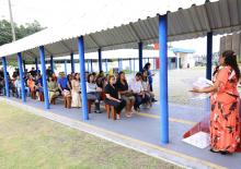 Um culto ecumênico marcou a comemoração de um ano do campus XXll de Ananindeua, na manhã desta quinta - feria, 23. O reitor, Clay Chagas, e a vice - reitora, Ilma Pastana estiveram presentes para prestigiarem a data comemorativa. Foto: Sidney Oliveira/Ascom Uepa.