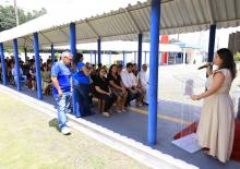 Um culto ecumênico marcou a comemoração de um ano do campus XXll de Ananindeua, na manhã desta quinta - feria, 23. O reitor, Clay Chagas, e a vice - reitora, Ilma Pastana estiveram presentes para prestigiarem a data comemorativa. Foto: Sidney Oliveira/Ascom Uepa.