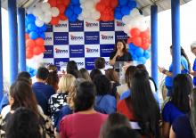 Um culto ecumênico marcou a comemoração de um ano do campus XXll de Ananindeua, na manhã desta quinta - feria, 23. O reitor, Clay Chagas, e a vice - reitora, Ilma Pastana estiveram presentes para prestigiarem a data comemorativa. Foto: Sidney Oliveira/Ascom Uepa.