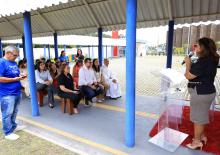 Um culto ecumênico marcou a comemoração de um ano do campus XXll de Ananindeua, na manhã desta quinta - feria, 23. O reitor, Clay Chagas, e a vice - reitora, Ilma Pastana estiveram presentes para prestigiarem a data comemorativa. Foto: Sidney Oliveira/Ascom Uepa.
