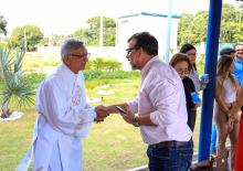 Um culto ecumênico marcou a comemoração de um ano do campus XXll de Ananindeua, na manhã desta quinta - feria, 23. O reitor, Clay Chagas, e a vice - reitora, Ilma Pastana estiveram presentes para prestigiarem a data comemorativa. Foto: Sidney Oliveira/Ascom Uepa.